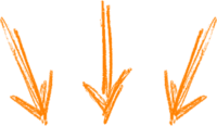 arrows orange down